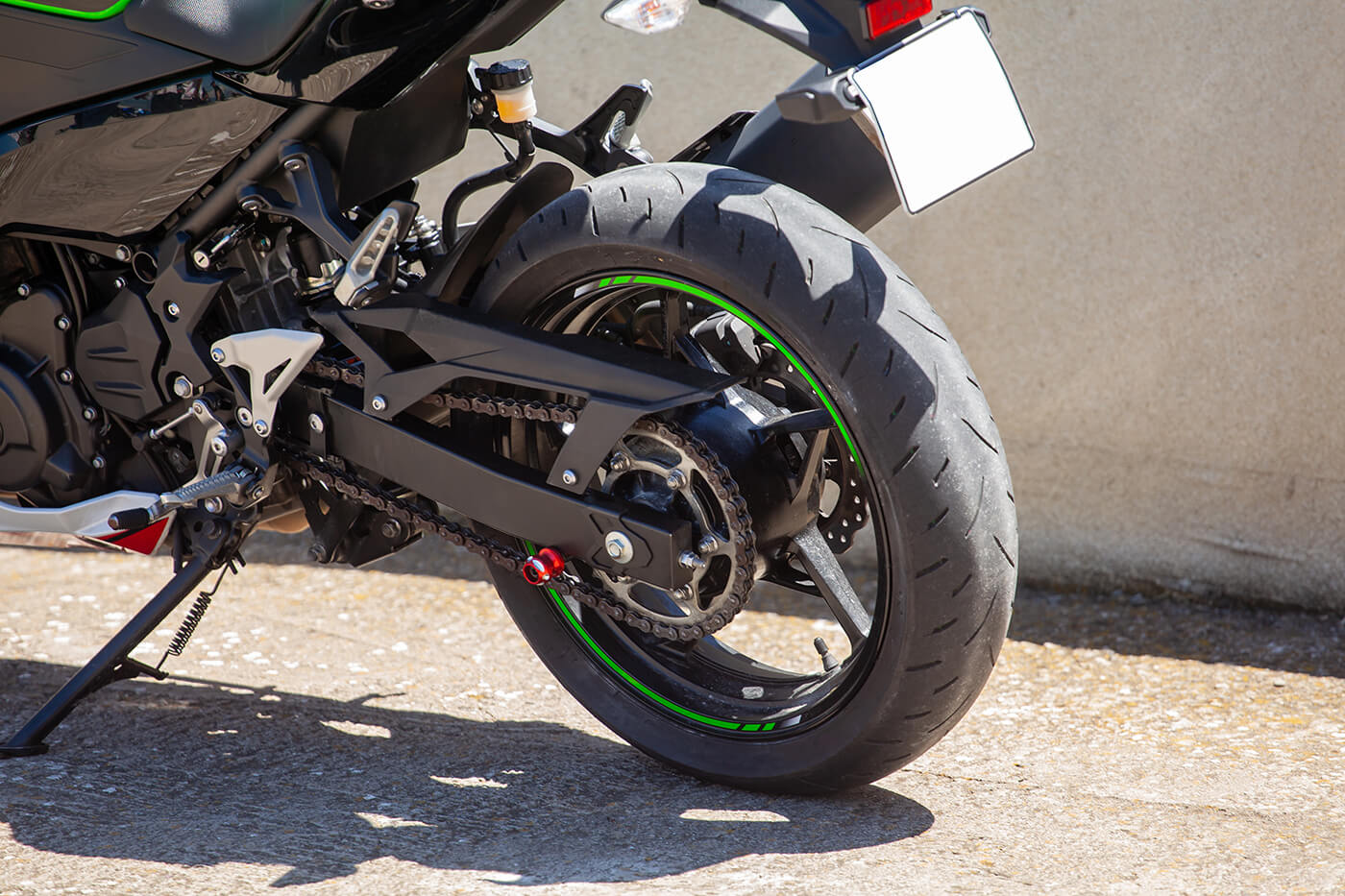 Zwei Hinterreifen, ein Vorderreifen - und meistens ist das in Ordnung