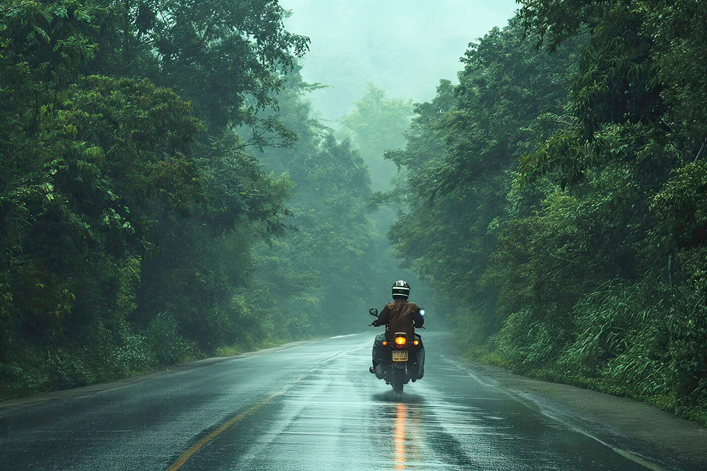 Aquaplaning auf dem Motorrad: was der schmale Reifen besser kann als ein Autoreifen